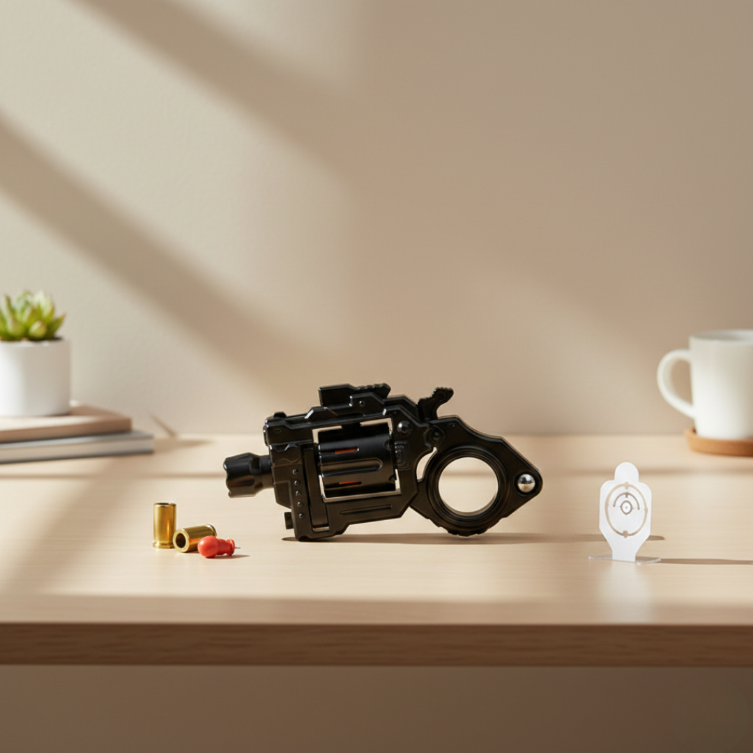 Mini Alloy Fidget Spinner Revolver Edition For Stress Relief | Temsk
