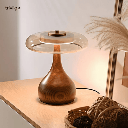 Candeeiro de Mesa LED em Madeira ArborLux com Brilho Escandinavo Quente | Temsk