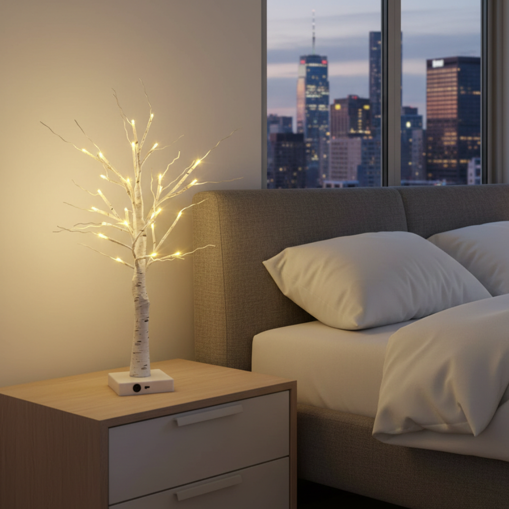 Birch Tree LED Light Decor For Cozy Ambience At Home | Temsk