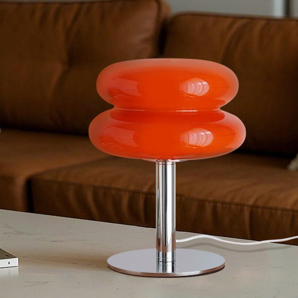 Aurelia Italian Glass Egg Table Lamp With Ambient LED Lighting | Temsk