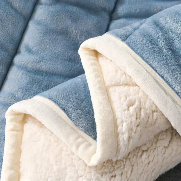 Astra LuxeWarm Cozy Lamb Fleece Throw Blanket For Winter | Temsk