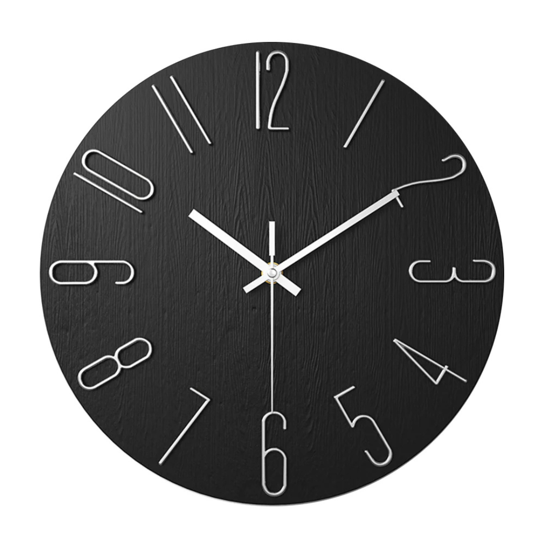 Edle minimalistische Wanduhr mit modernen goldenen Akzenten | Temsk