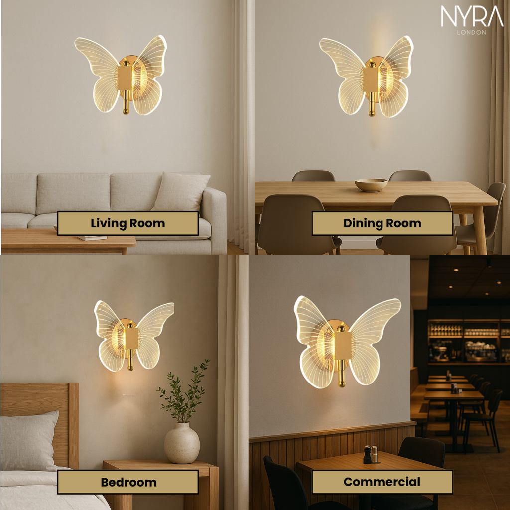 LumaWing Butterfly LED Wall Light Collection With Soft Glow | Temsk