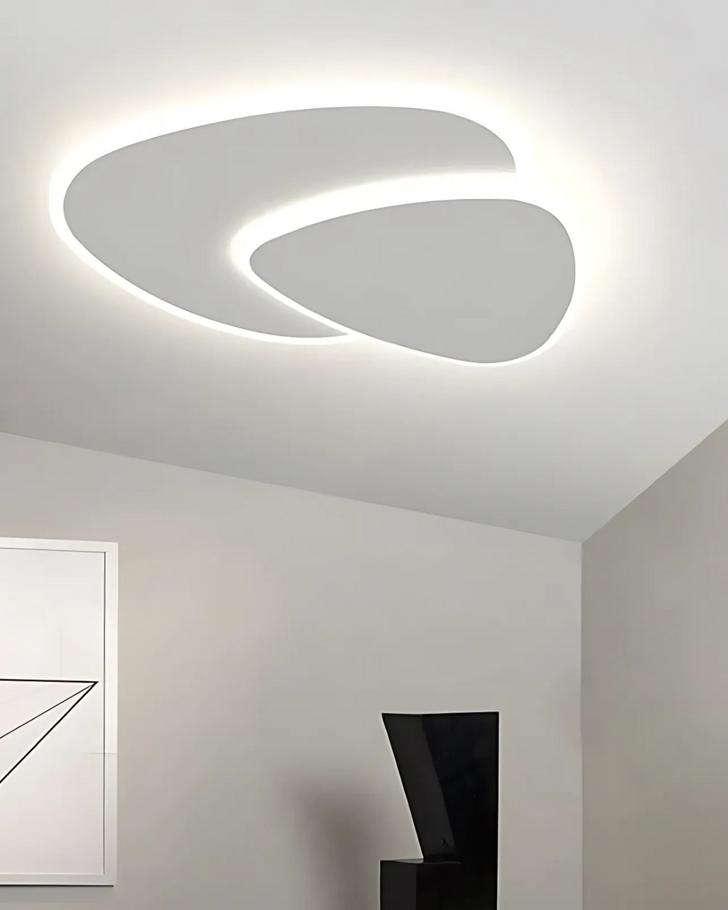 Asymmetrical Ceiling Light With LED Warm Glow For Modern Living Spaces | Temsk