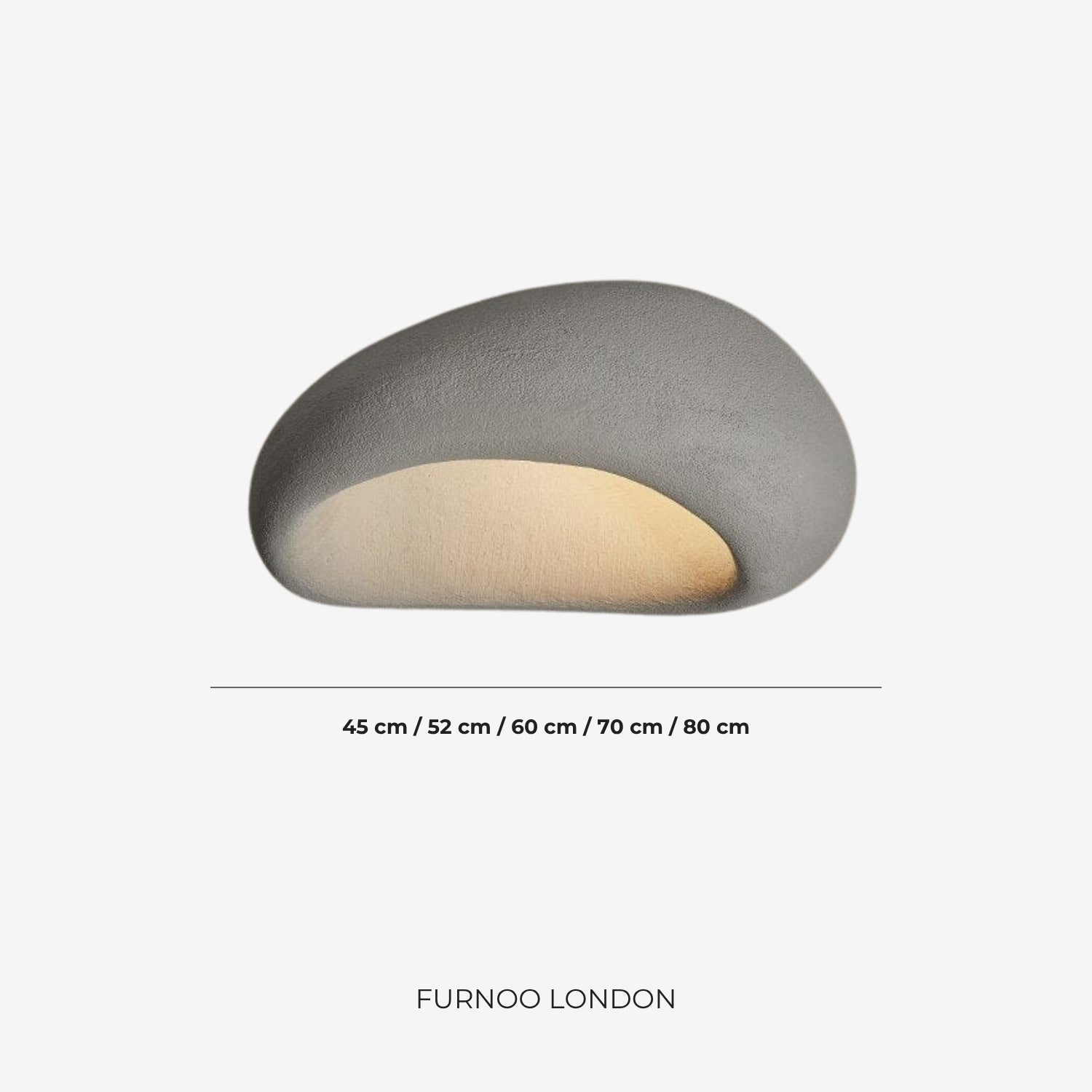 Wabi Sabi Inspired Metal Ceiling Lamp With Warm Lighting | Temsk