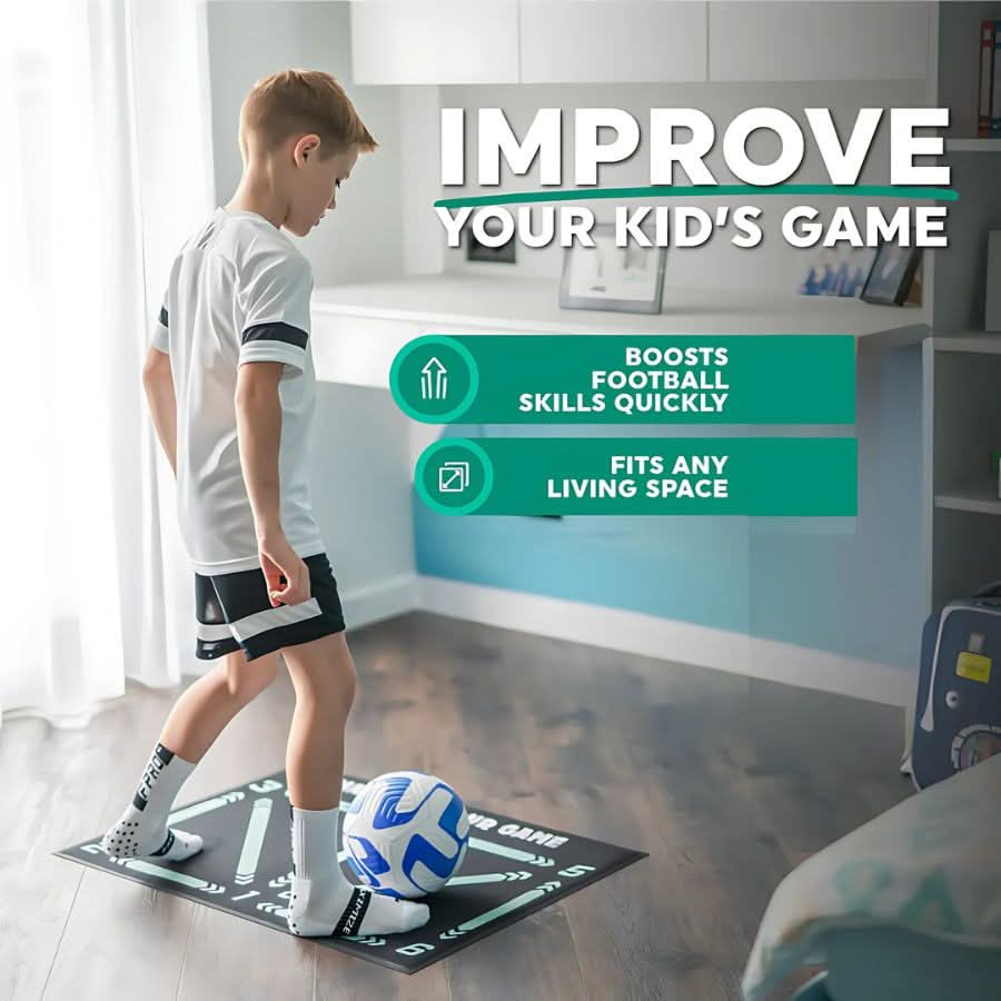 GoalReady Non-Slip Football Training Mat for Home Practice | Temsk