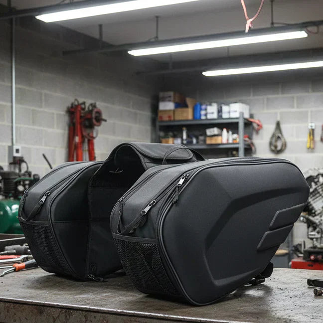 TrailGuard Duo Waterproof Motorbike Saddlebags With Large Storage Space | Temsk