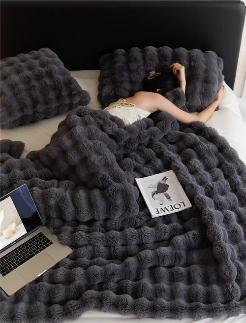 CozyNest Warm Wool Blanket For Cold Nights At Home Temsk Brand