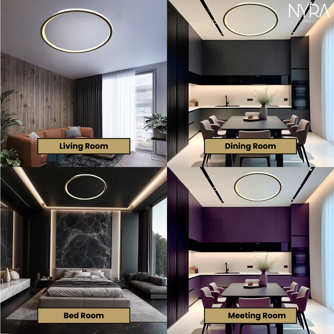 LumaEdge Slim LED Ceiling Lamp For Modern Interiors With Minimalist Glow | Temsk