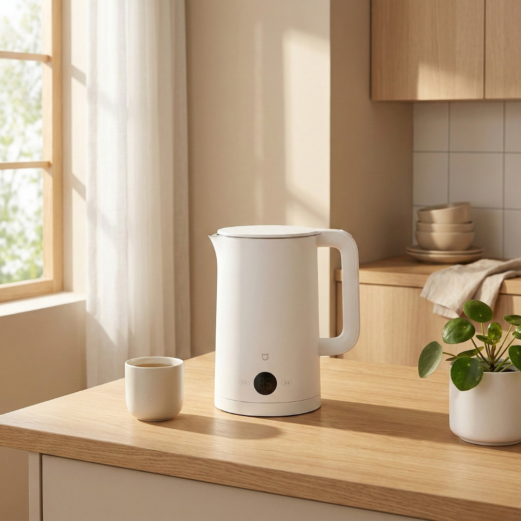 Stainless Steel Electric Kettle 1.7L Capacity For Home Kitchen | Temsk