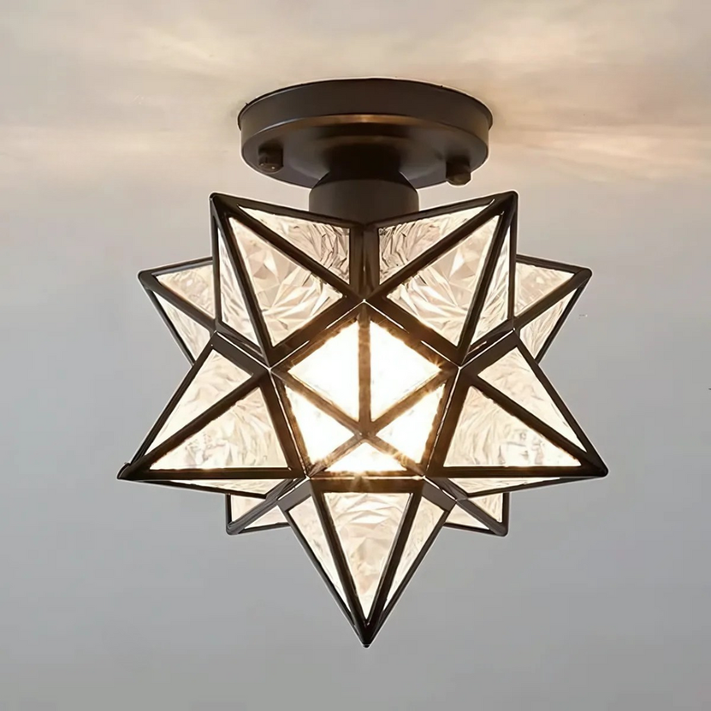 Xelio LED Deckenlampe geometrisches Stern-Design Leuchte | Temsk
