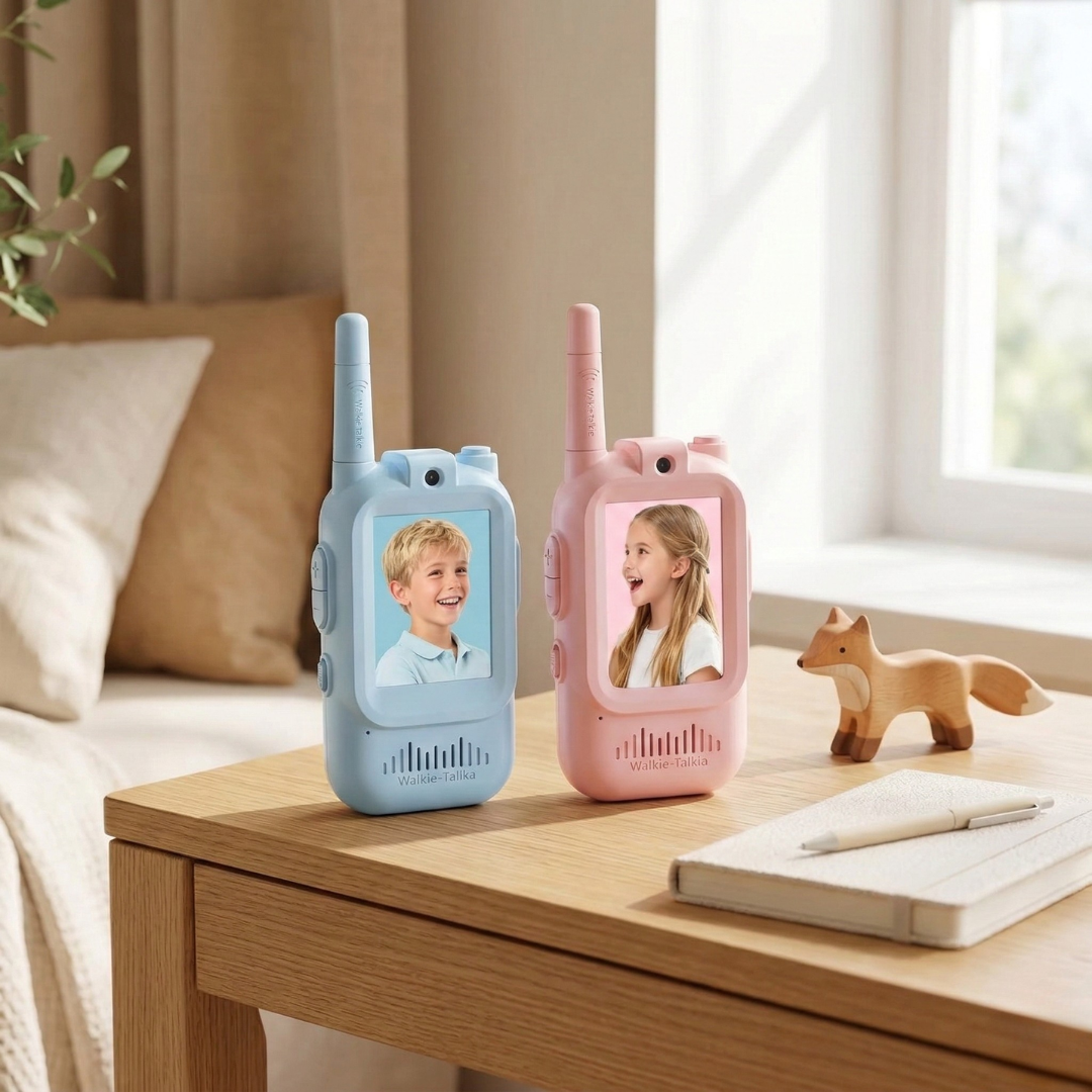 Video Walkie Talkies for Kids Ages 3 to 6 for Playtime Communication | Temsk