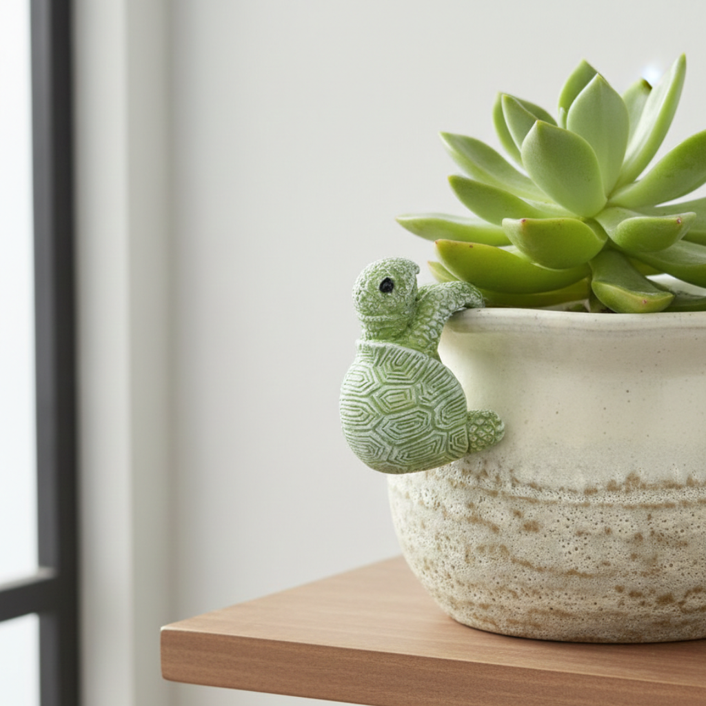 Hanging Turtle Resin Decor For Playful Plant Pots And Corners | Temsk