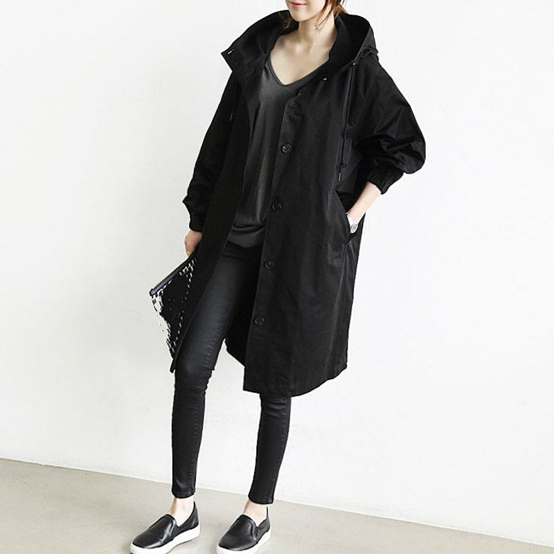 AuroraWeave Fashionable Trench Coat For Women Long Style Seasonal 2024 | Temsk