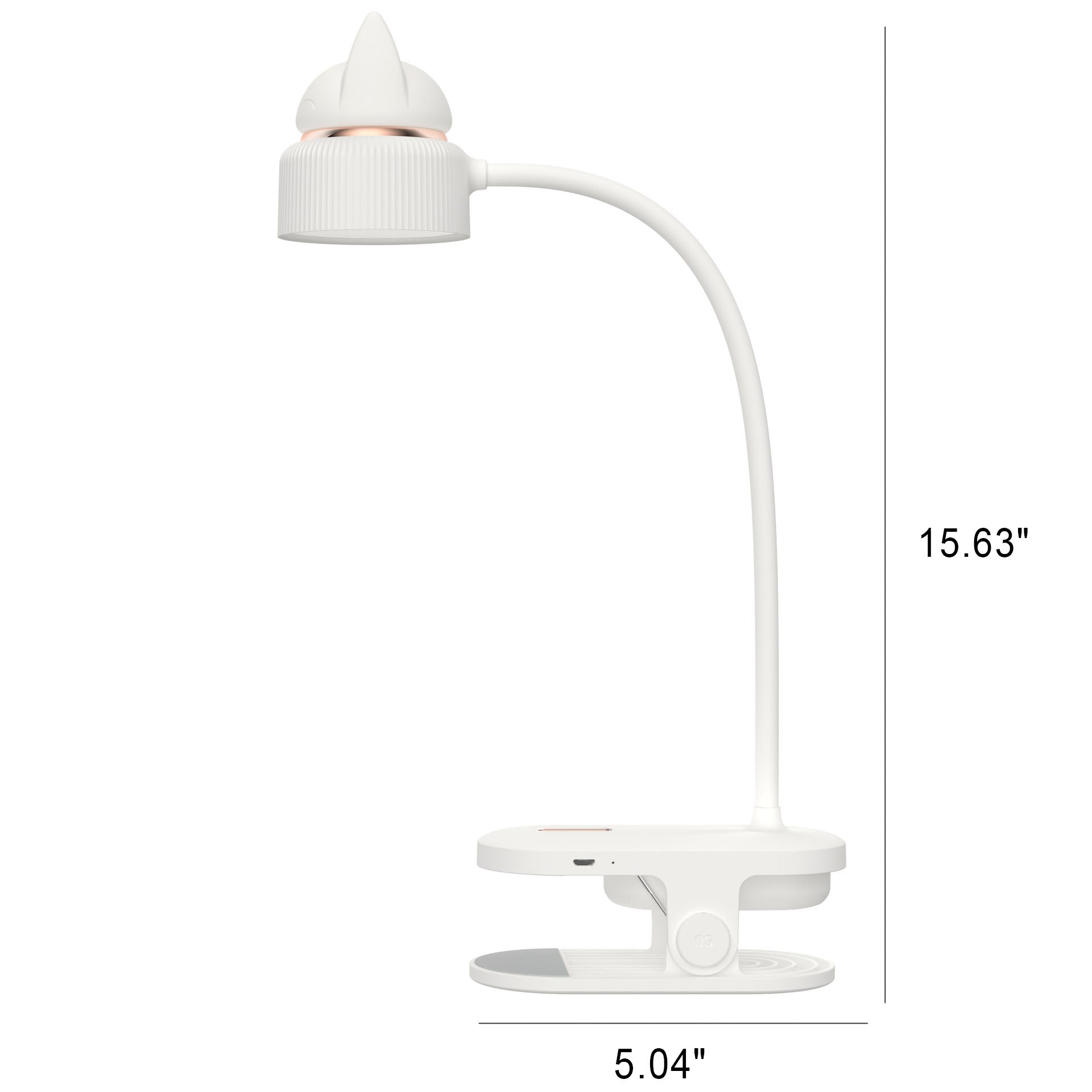 LED lampa LumaClip s klipem ve tvaru kočičích uší pro domácí kancelář a pohodlí očí | Temsk