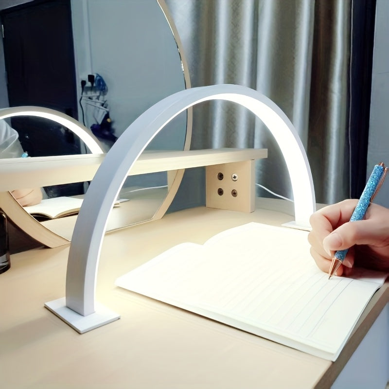 Crescent Moon LED Desk Lamp With USB Power And Metal Body Adjustable Brightness | Temsk