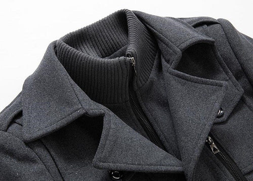 Conjunto de Casaco e Blazer Clássico em Mistura de Lã Astra | Temsk