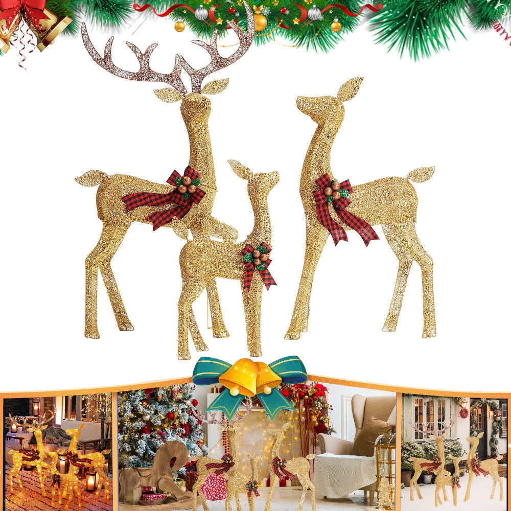 LED Reindeer Outdoor Christmas Garden Lights Display | Temsk