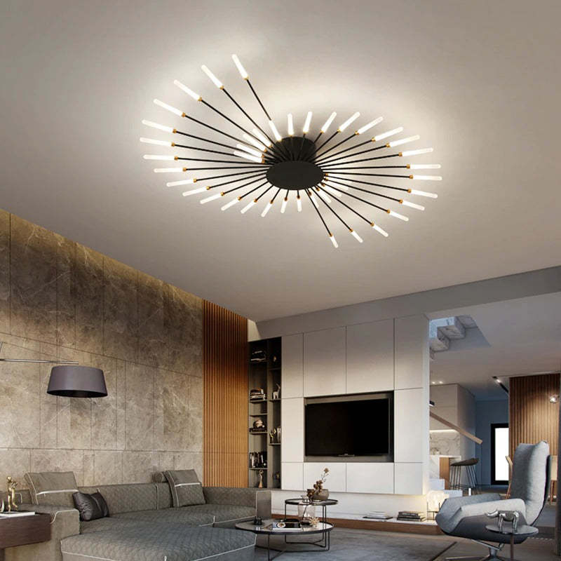 LumaNest Sleek Ceiling Lamp For Living Rooms And Bedrooms With Warm Ambient Lighting | Temsk