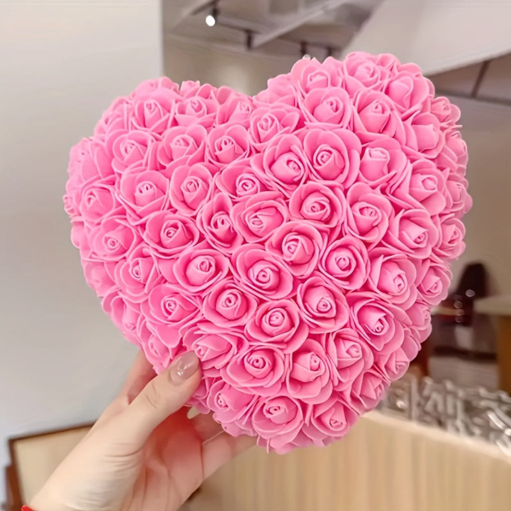 Rose Heart Artificial Flower Table Decor For Mother's Day Gift | Temsk