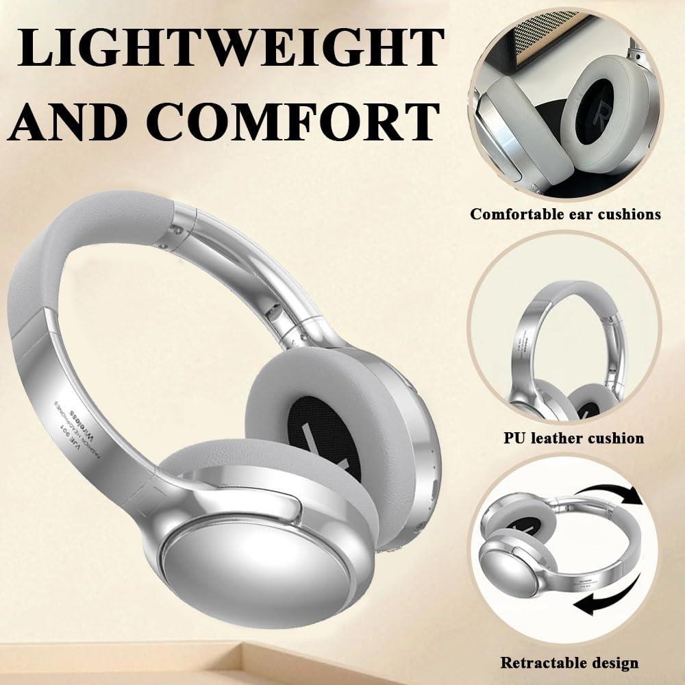 Temsk Wireless TV Headphones With Base Unit For Private Home Listening