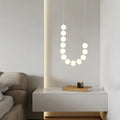 Novaelle Elegant Brass and Metal and Acrylic Chandelier Necklace | Snurv | Temsk
