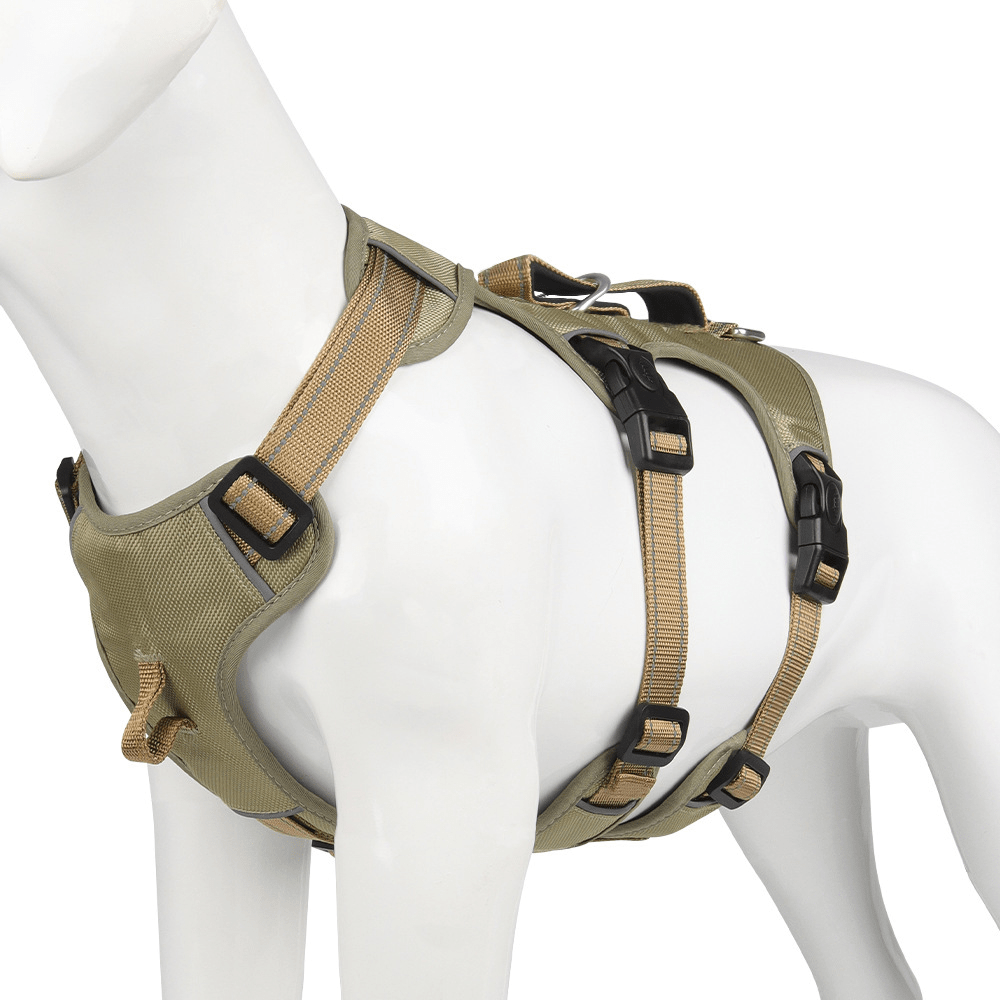 SwiftGuard Nylon Dog Harness With Reflective And Escape-Proof For Relaxed Walks | Temsk