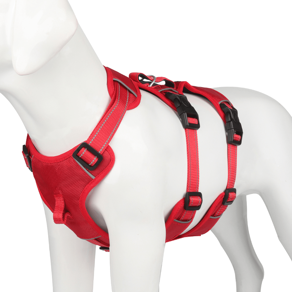 SwiftGuard Nylon Dog Harness With Reflective And Escape-Proof For Relaxed Walks | Temsk