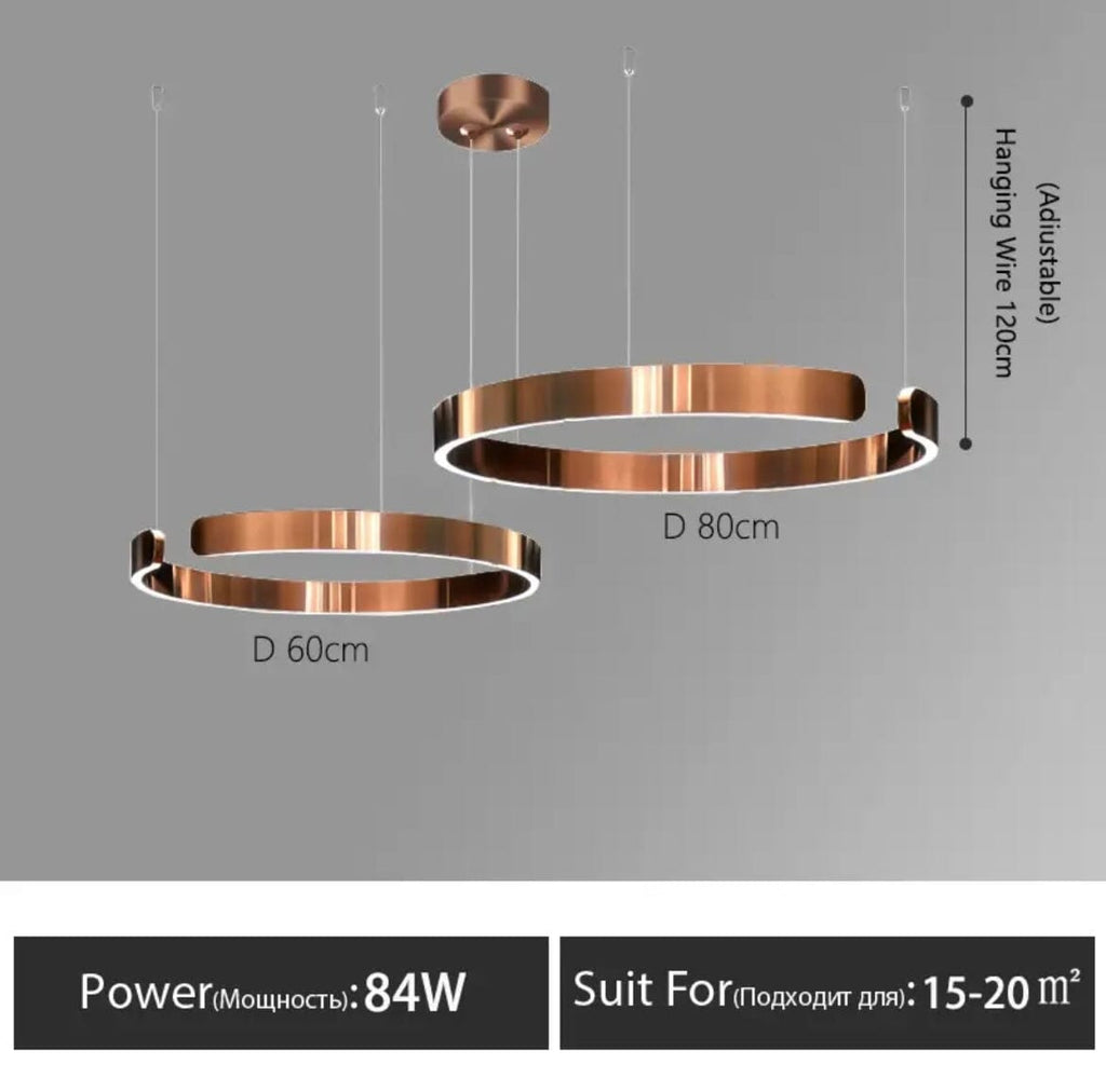 Astraelle Nordic Ring Chandelier for Modern Living Spaces | Temsk