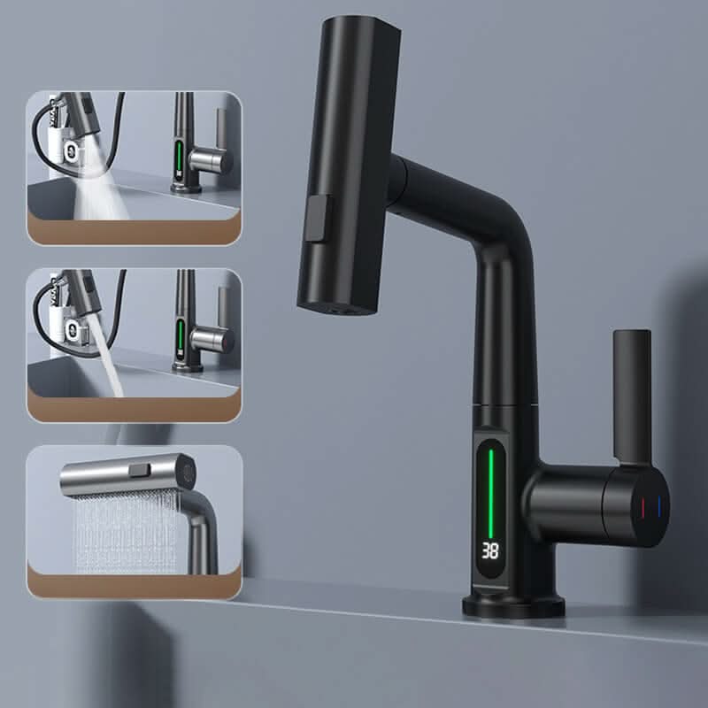 AquaNova Faucet 360-Degree Rotation With LED Temperature Display | Temsk