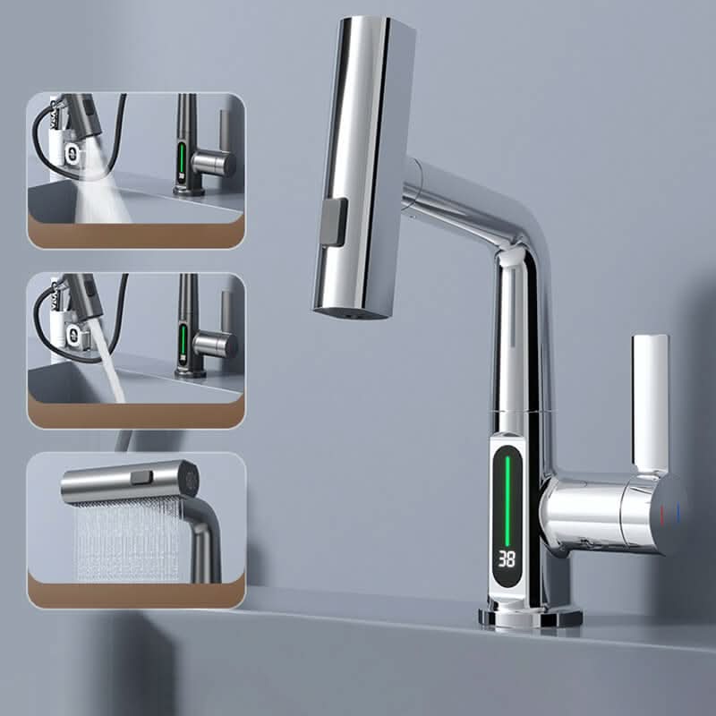 AquaNova Faucet 360-Degree Rotation With LED Temperature Display | Temsk