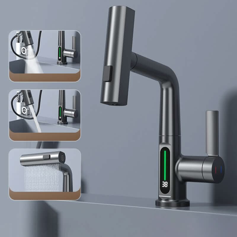 AquaNova Faucet 360-Degree Rotation With LED Temperature Display | Temsk