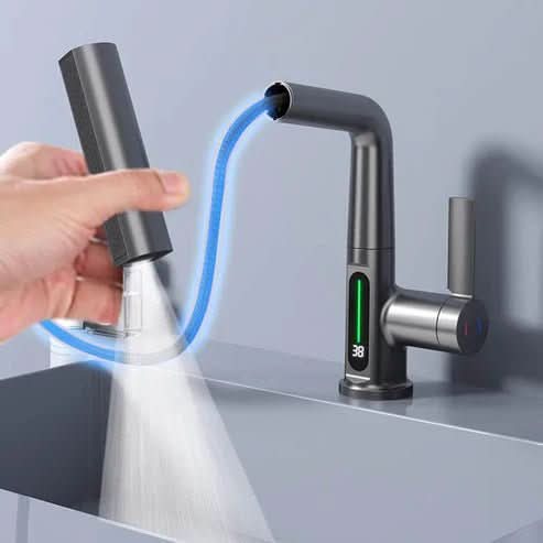 AquaNova Faucet 360-Degree Rotation With LED Temperature Display | Temsk