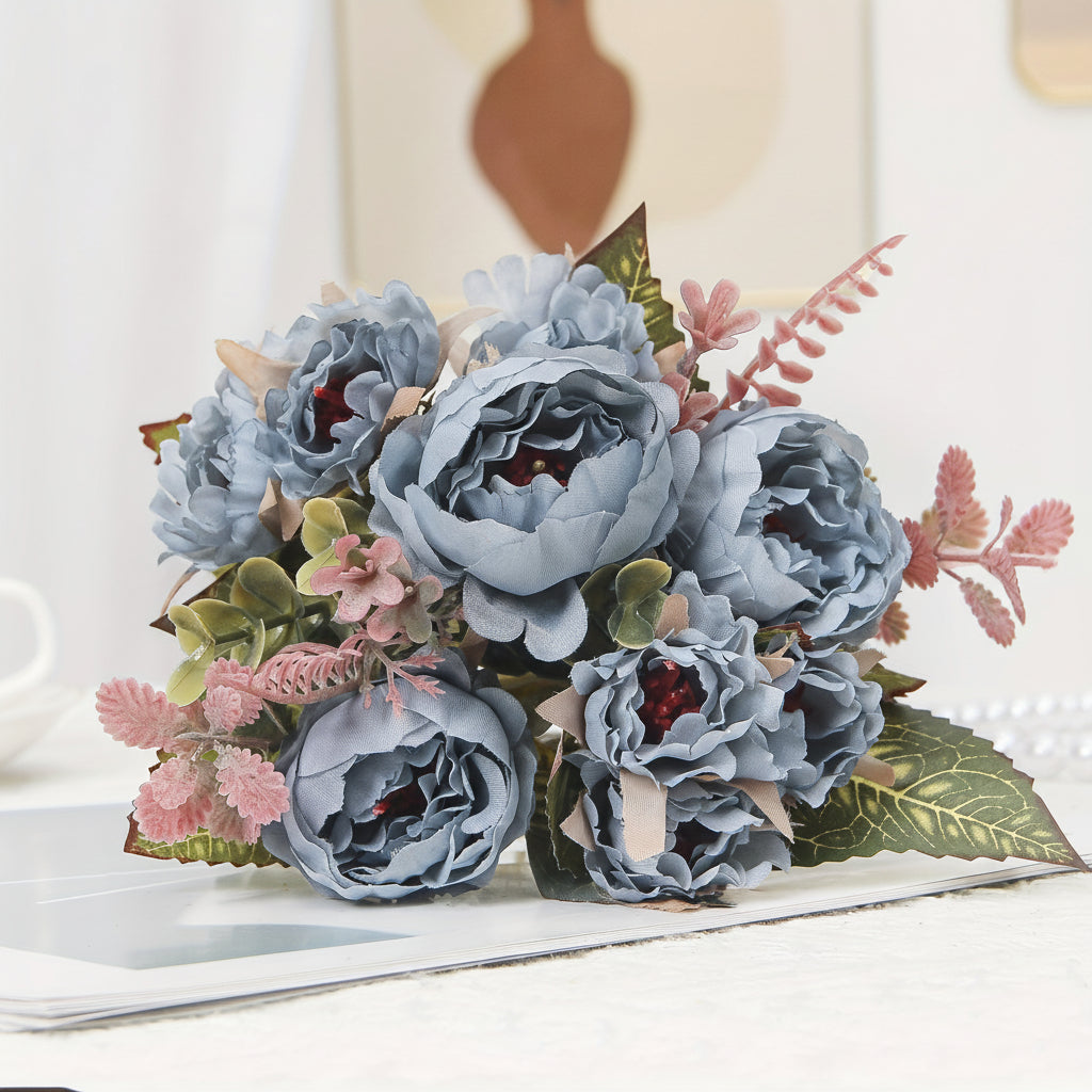 Artificial Peony Mothers Day Bouquet For Home Decor | Temsk
