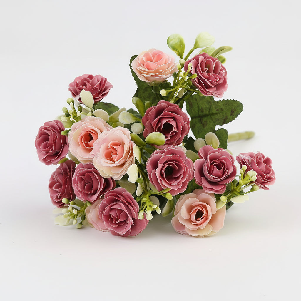 Mother's Day Hanging Rose Basket With Artificial Flowers For Patio Decor | Temsk