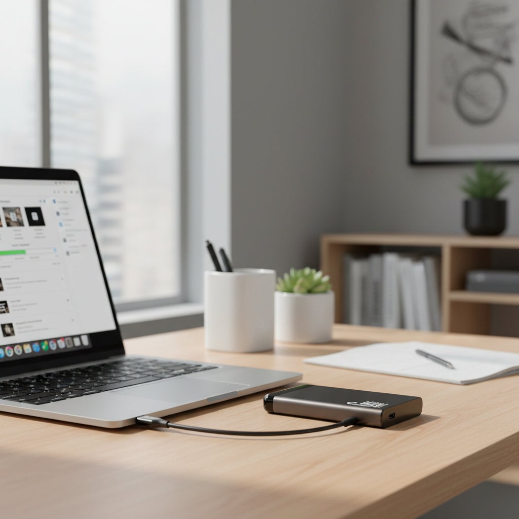 Slim Portable External SSD Drive For USB Storage And Backups | Temsk