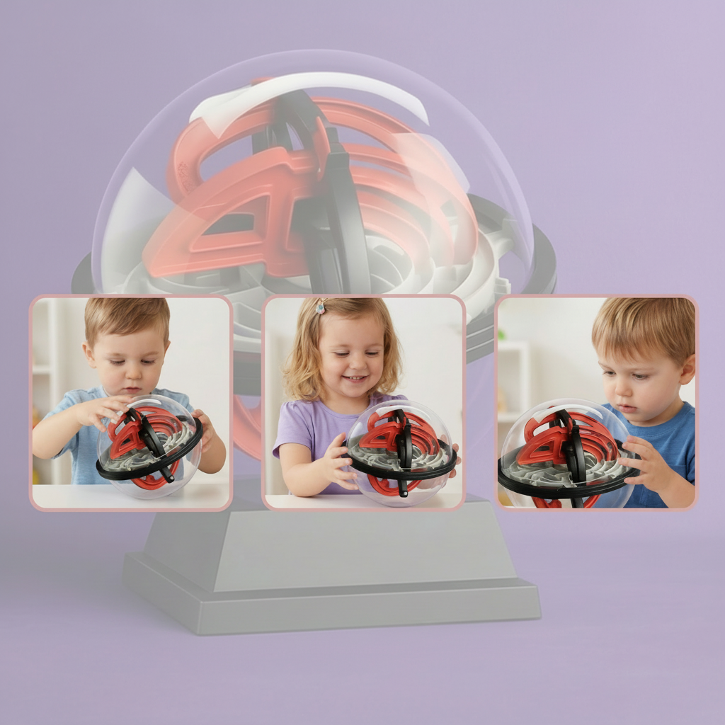 Brain Teaser Puzzle Toy Ball 3D Maze For Focus And Fun | Temsk