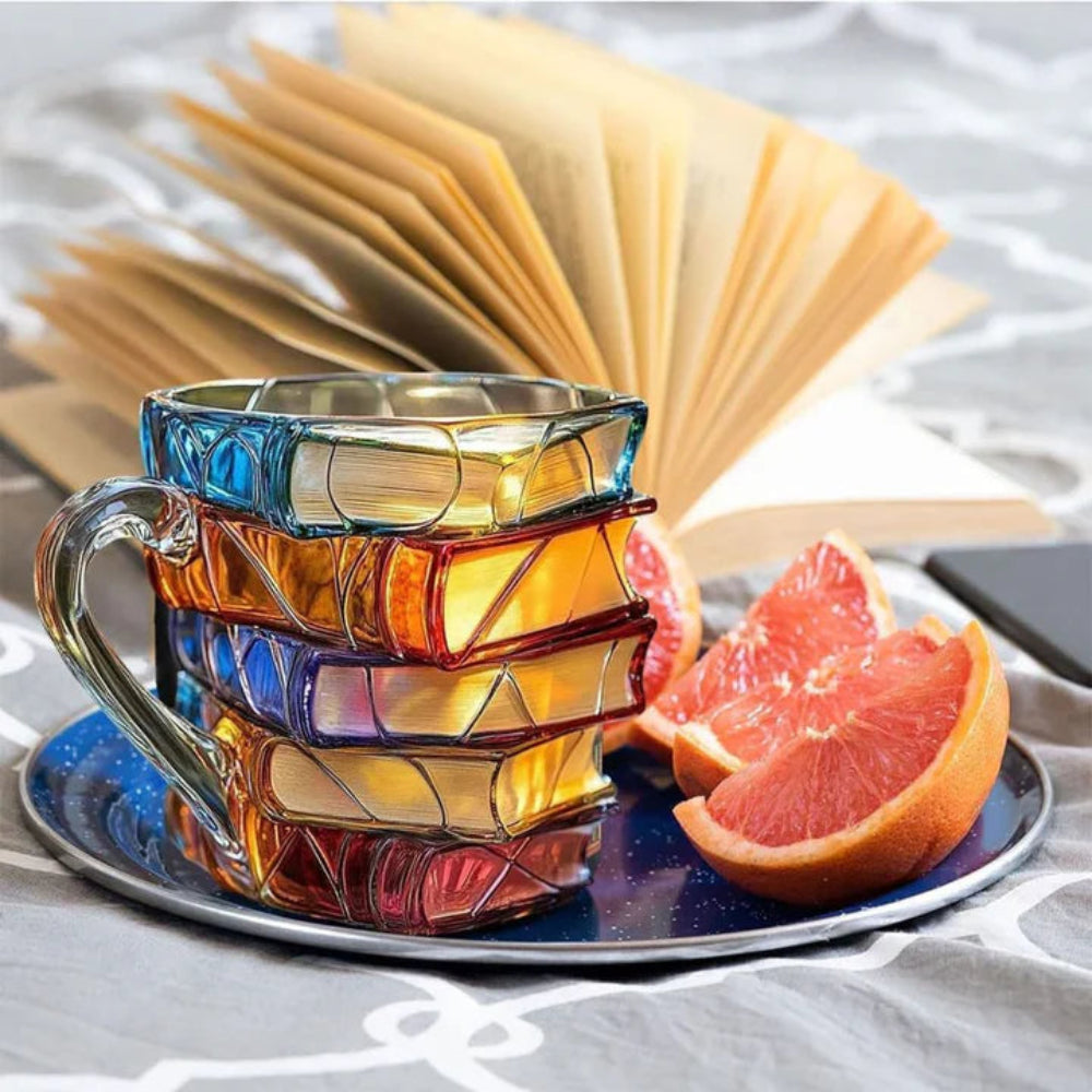 3D Mug For Coffee Lovers With A Book Theme And Desk Decor | Temsk