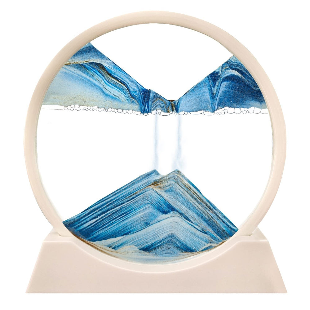 Soothing Moving Sand Glass Table Decor For Home Or Office | Temsk