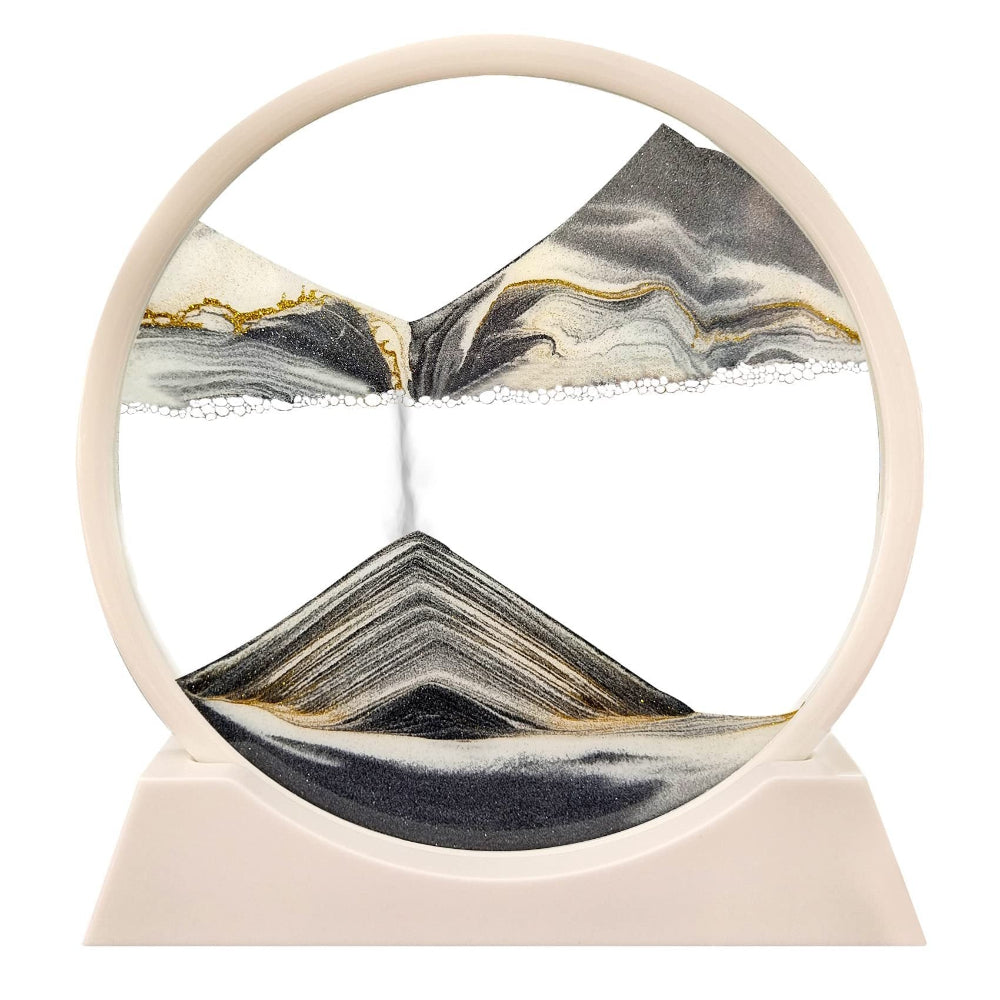 Soothing Moving Sand Glass Table Decor For Home Or Office | Temsk