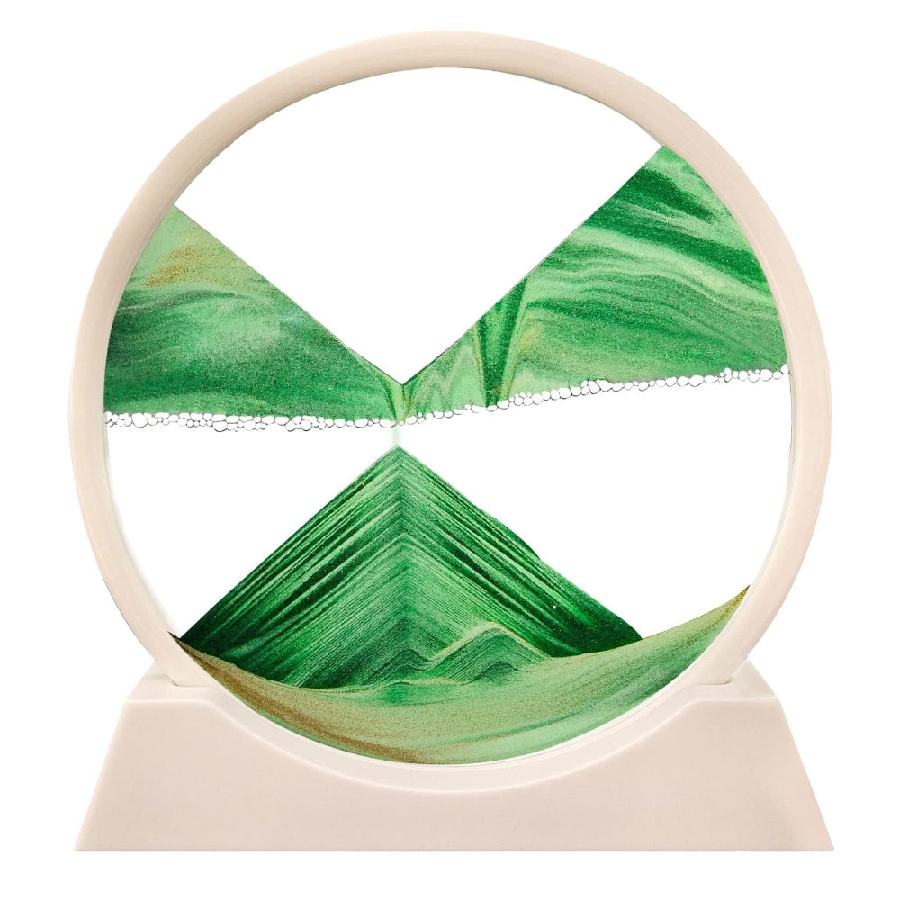Soothing Moving Sand Glass Table Decor For Home Or Office | Temsk