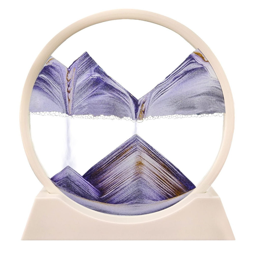 Soothing Moving Sand Glass Table Decor For Home Or Office | Temsk