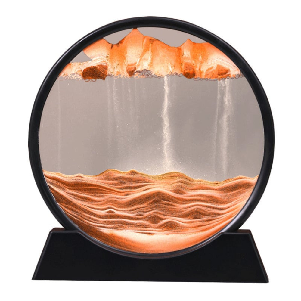 Soothing Moving Sand Glass Table Decor For Home Or Office | Temsk