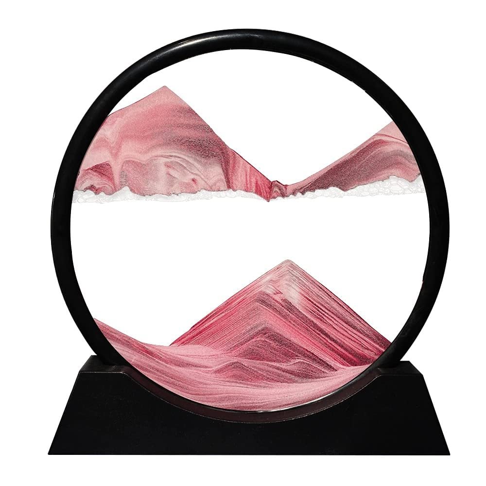Soothing Moving Sand Glass Table Decor For Home Or Office | Temsk