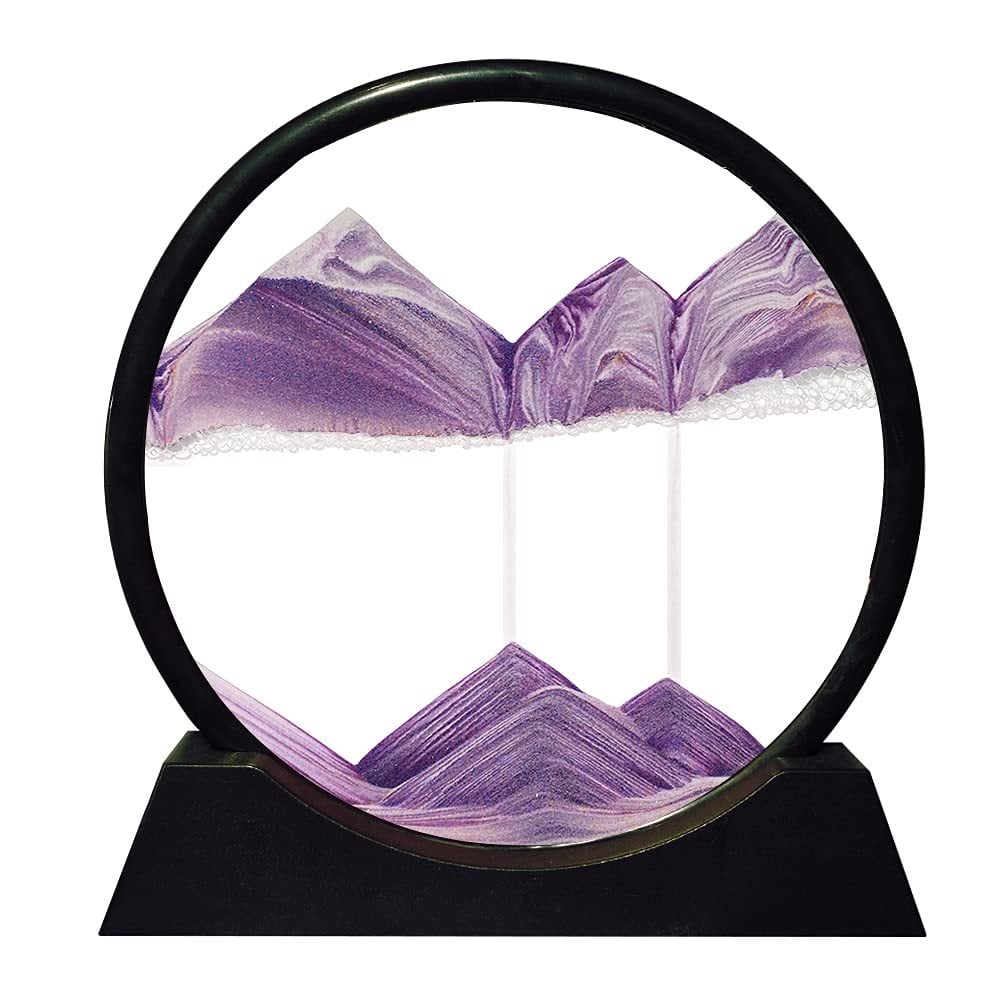 Soothing Moving Sand Glass Table Decor For Home Or Office | Temsk
