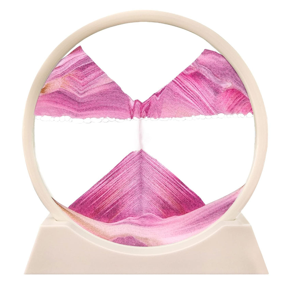 Soothing Moving Sand Glass Table Decor For Home Or Office | Temsk