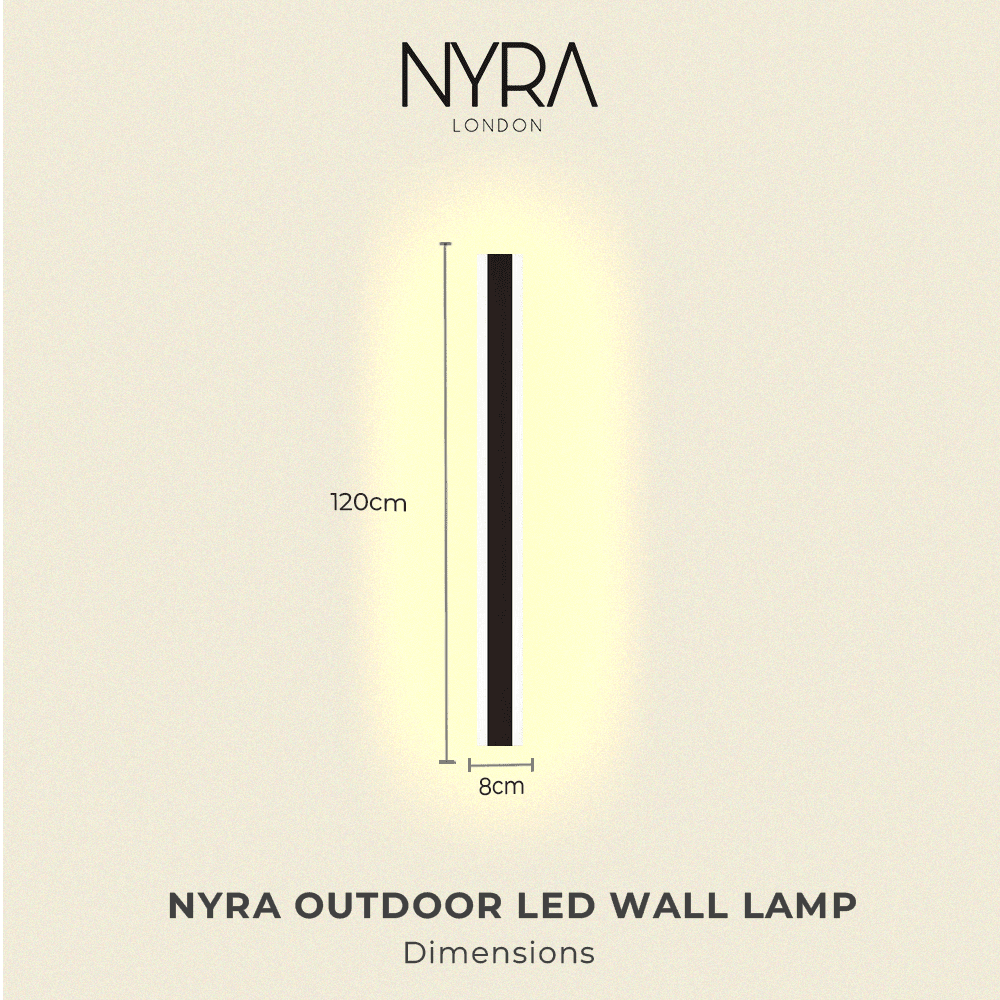 Astrae Long-Strip Outdoor LED Wall Light in Aluminum for Homes and Businesses | Temsk