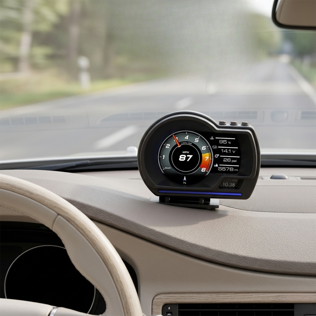 OBD2 Car Head-Up Display For Vehicles Dash Information Readout | Temsk