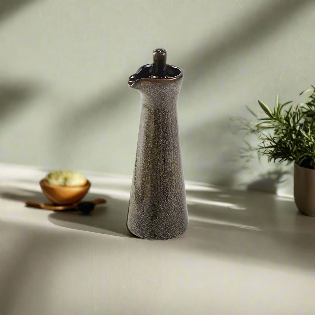 Kaiyo Ceramic Condiment Bottle In Japanese Style For Oil, Vinegar And Soy Sauce | Temsk