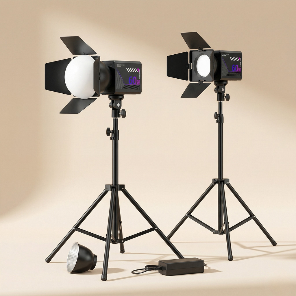 Portable RGB Video Light for Photography and Streaming | Temsk